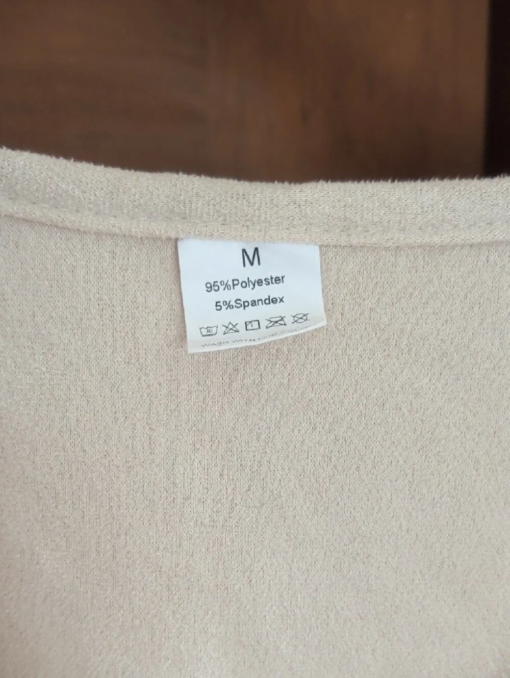 Women’s Cream Sherpa Zip Vest - Picture 3 of 5
